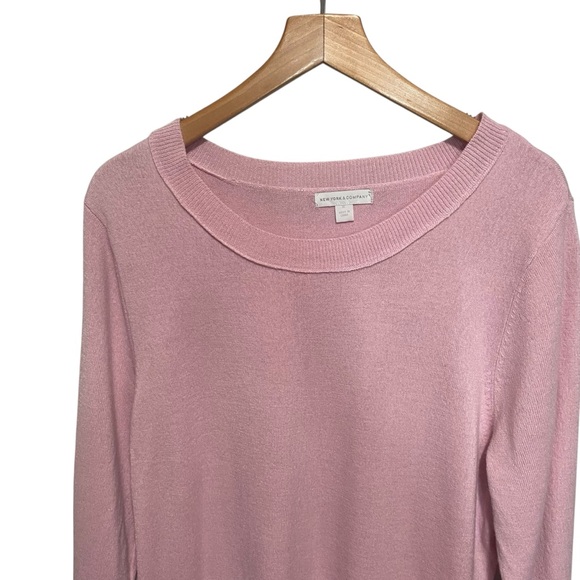 New York‎ & Company Women’s Soft Pink Sweater Size XL - Picture 2 of 12